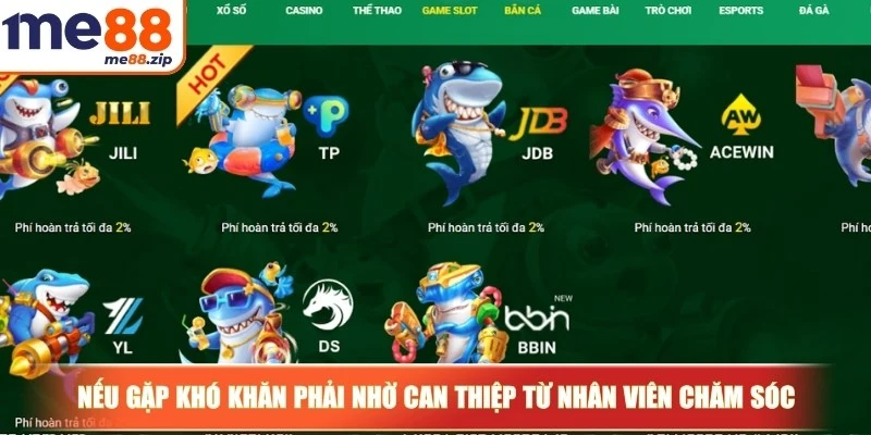 Nếu gặp khó khăn phải nhờ can thiệp từ nhân viên chăm sóc